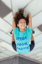 Load image into Gallery viewer, SPEAK YOUR TRUTH BUNDLE (KID'S T-SHIRT, OIL & BRACELET)