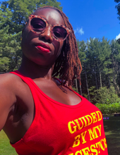 Load image into Gallery viewer, RED &quot;GUIDED BY MY ANCESTORS&quot; WOMEN&#39;S TANK TOP
