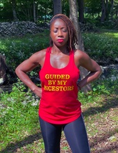 Load image into Gallery viewer, RED &quot;GUIDED BY MY ANCESTORS&quot; WOMEN&#39;S TANK TOP
