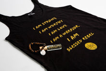 Load image into Gallery viewer, WARRIOR ~ I AM... BUNDLE (WOMEN&#39;S TANK TOP, OIL &amp; BRACELET)
