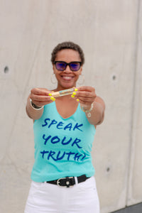 SPEAK YOUR TRUTH BUNDLE (WOMEN'S TANK TOP, OIL & BRACELET)