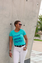 Load image into Gallery viewer, SPEAK YOUR TRUTH BUNDLE (WOMEN&#39;S T-SHIRT, OIL &amp; BRACELET)
